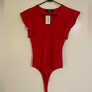 Fabrik Red Bodysuit